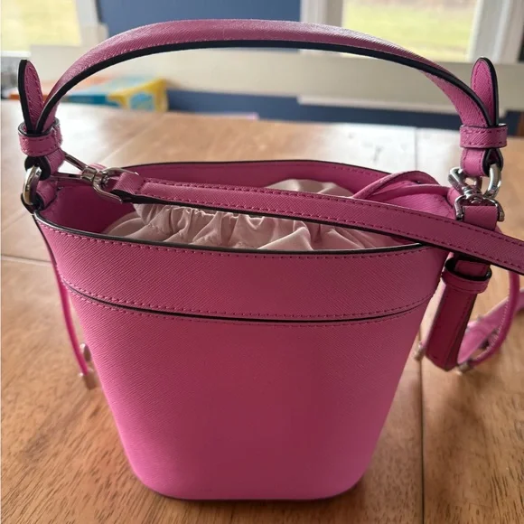 Kate Spade Bright Peony Top Handle Crossbody Bucket Bag - Picture 3 of 8